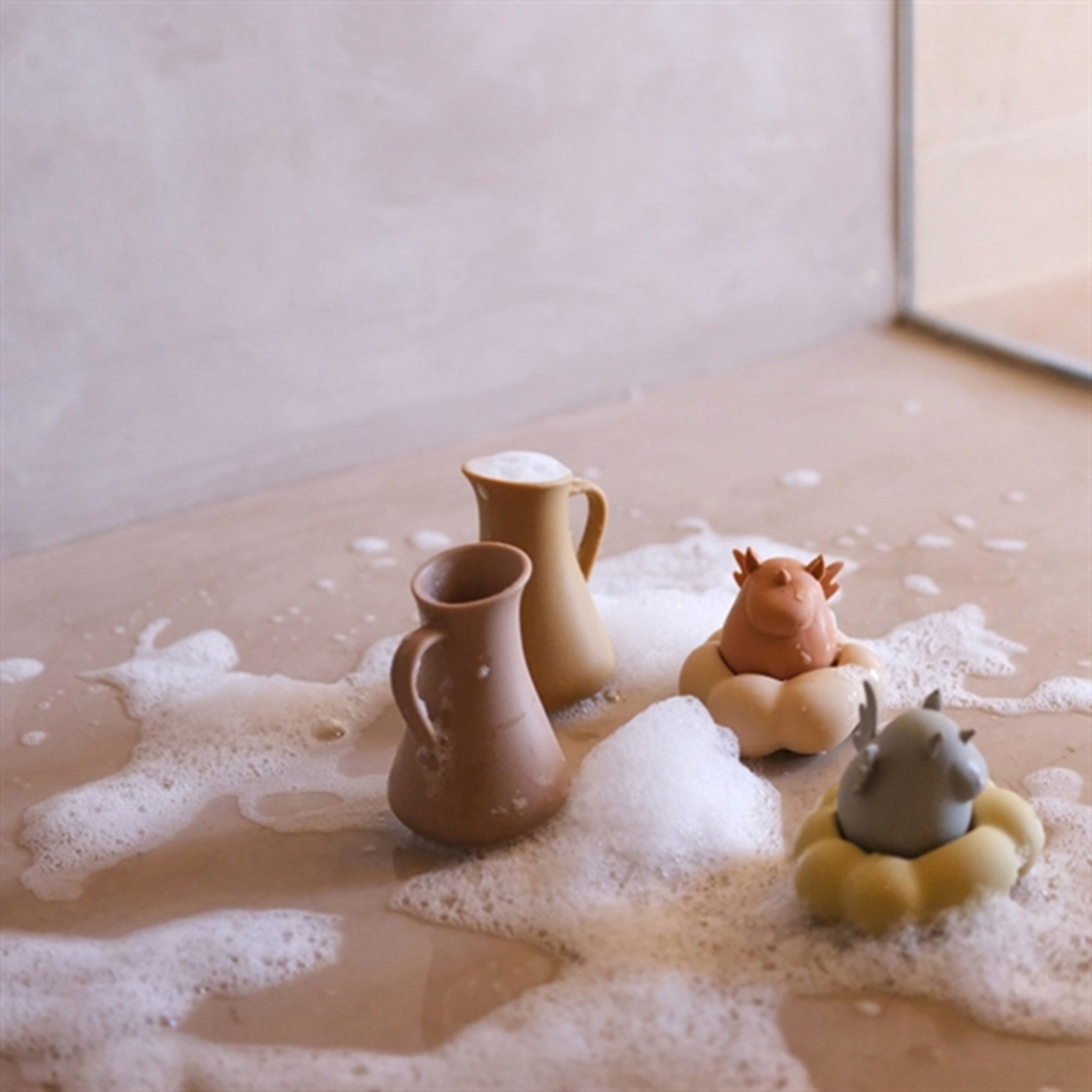 Konges Sløjd Silicone Bath Toys Unicorn Almond 2