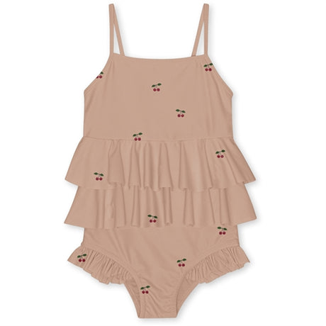 Konges Sløjd Cherry Blush Manuca Frill Swimsuit