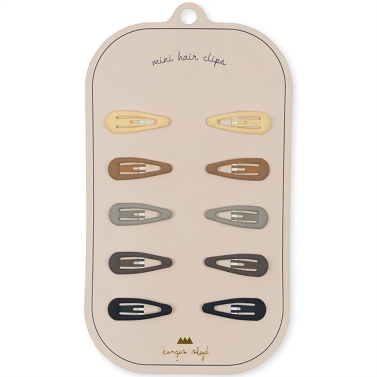 Konges Sløjd Hair Clips Mini Drops 10-pack Blue Shades