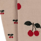 Konges Sløjd Jacquard Tights 2-pack Big Cherry/Cherry