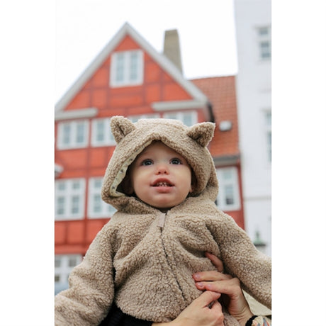 Konges Sløjd Oxford Tan Grizz Teddy Onesie 2