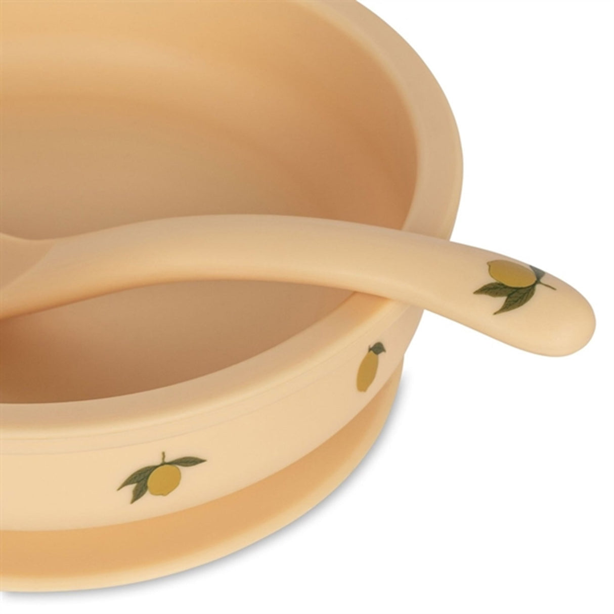 Konges Sløjd Lemon Silicone set with Bowl and Spoon 4