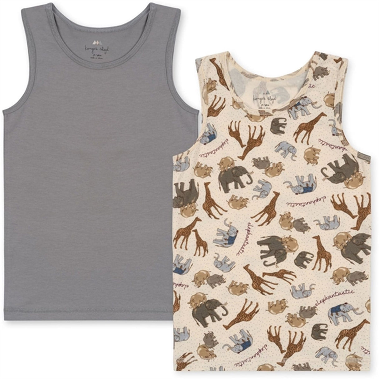 Konges Sløjd Elefantastic/Sleet Basic 2-Pack Tanktop