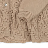 Konges Sløjd Almond Milk Cabby Frill Wool Cardigan 6