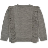 Konges Sløjd Grey Melange Fiol Frill Cardigan 4