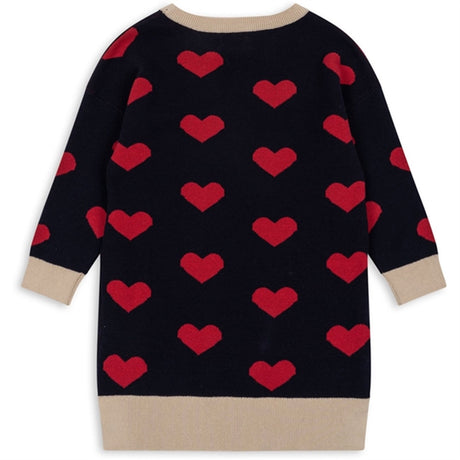 Konges Sløjd Navy Heart Lapis Knit Dress 2