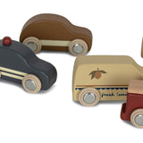 Konges Sløjd Beige Wooden Mini Cars 9 Pcs