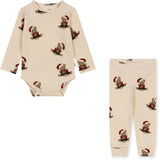 Konges Sløjd Christmas Teddy Basic Body/Pants Set