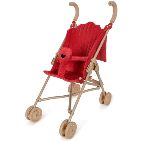 Konges Sløjd Doll Stroller Corduroy Red