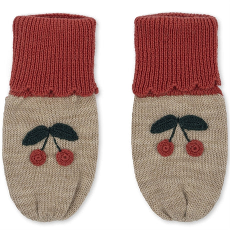 Konges Sløjd Beige Melange Sonja Knit Mittens