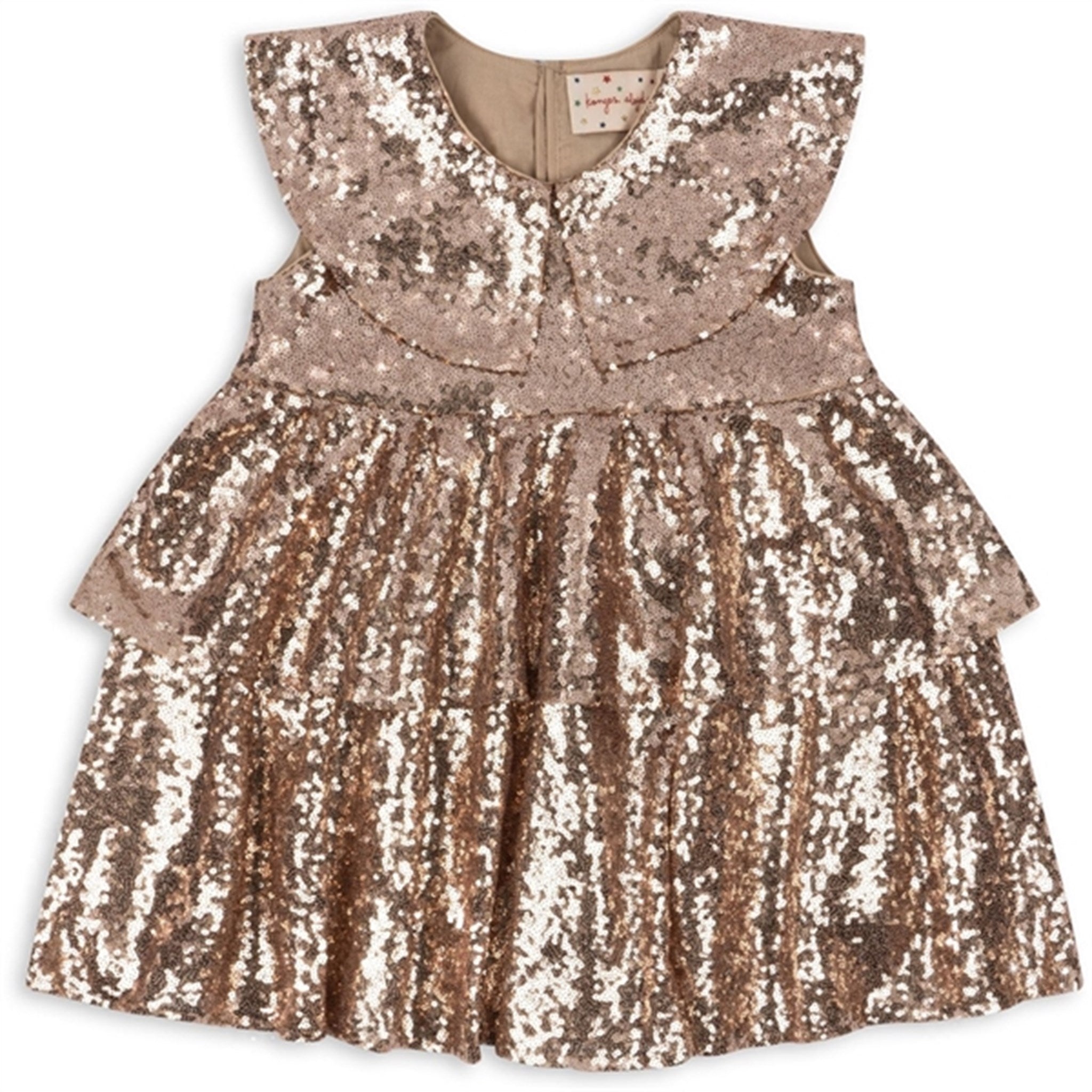 Les tout petits girls store sequin gold silver Dress 9-10