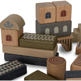 Konges Sløjd Wooden Building Blocks 34 pc. Beige/Toffee