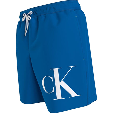 Calvin Klein Medium Drawstring Swim Trunks Blue Crush 2