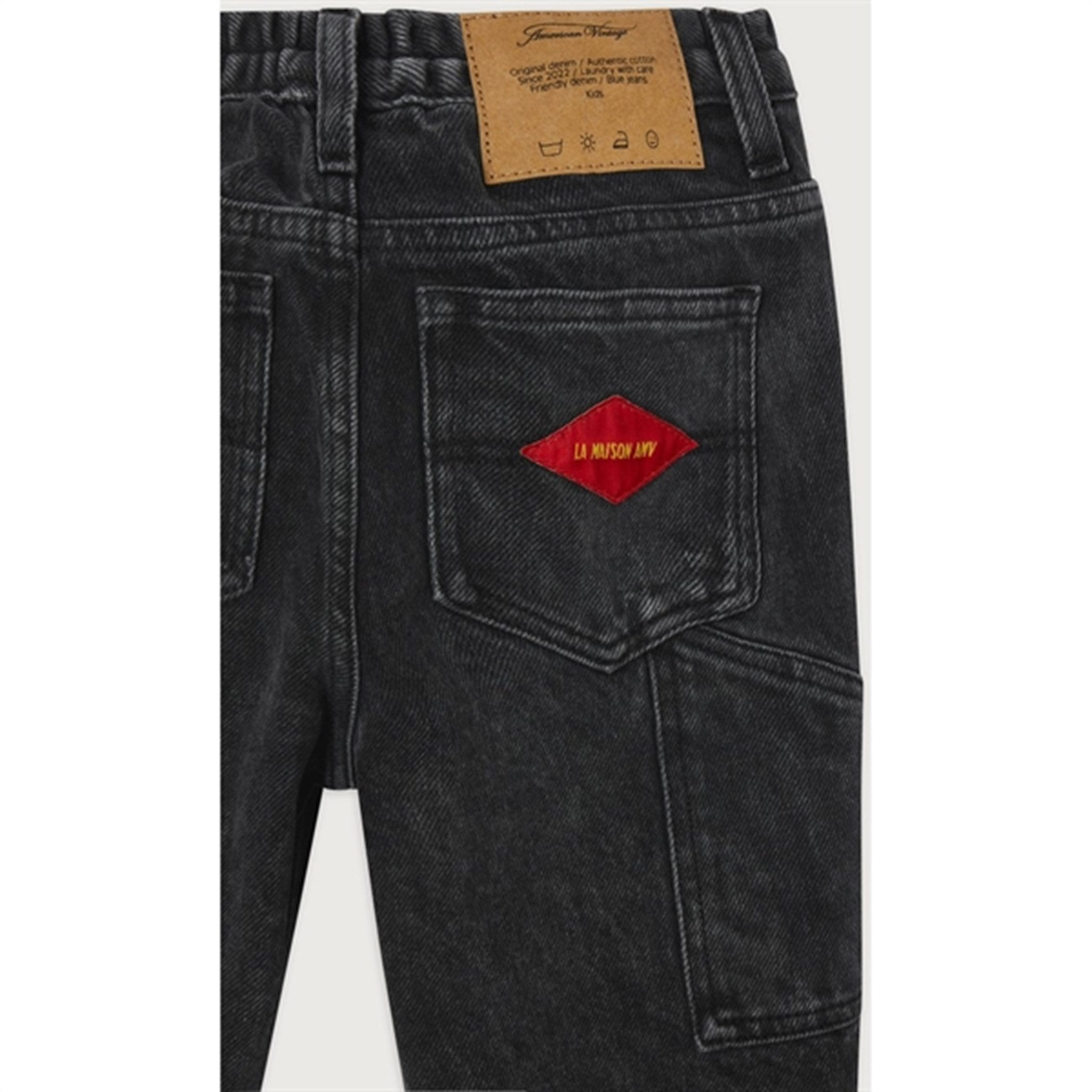 American Vintage Worker Jeans Yopday Black 2