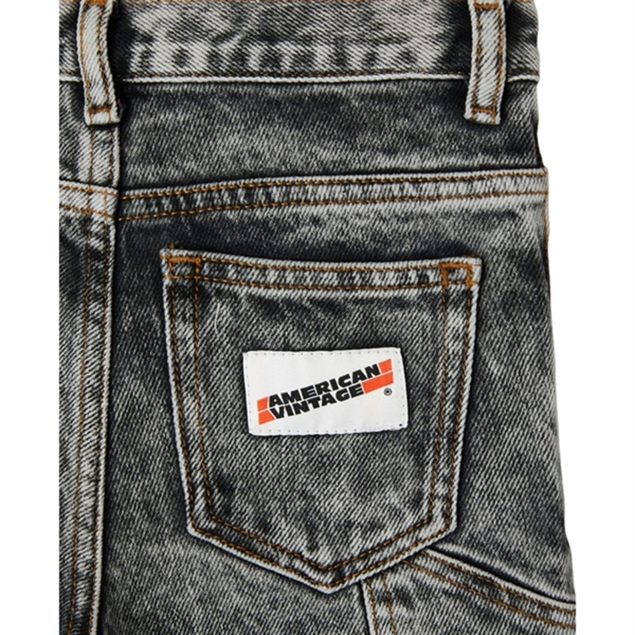American Vintage Jeans 5 Poches Worker Snow Black 2