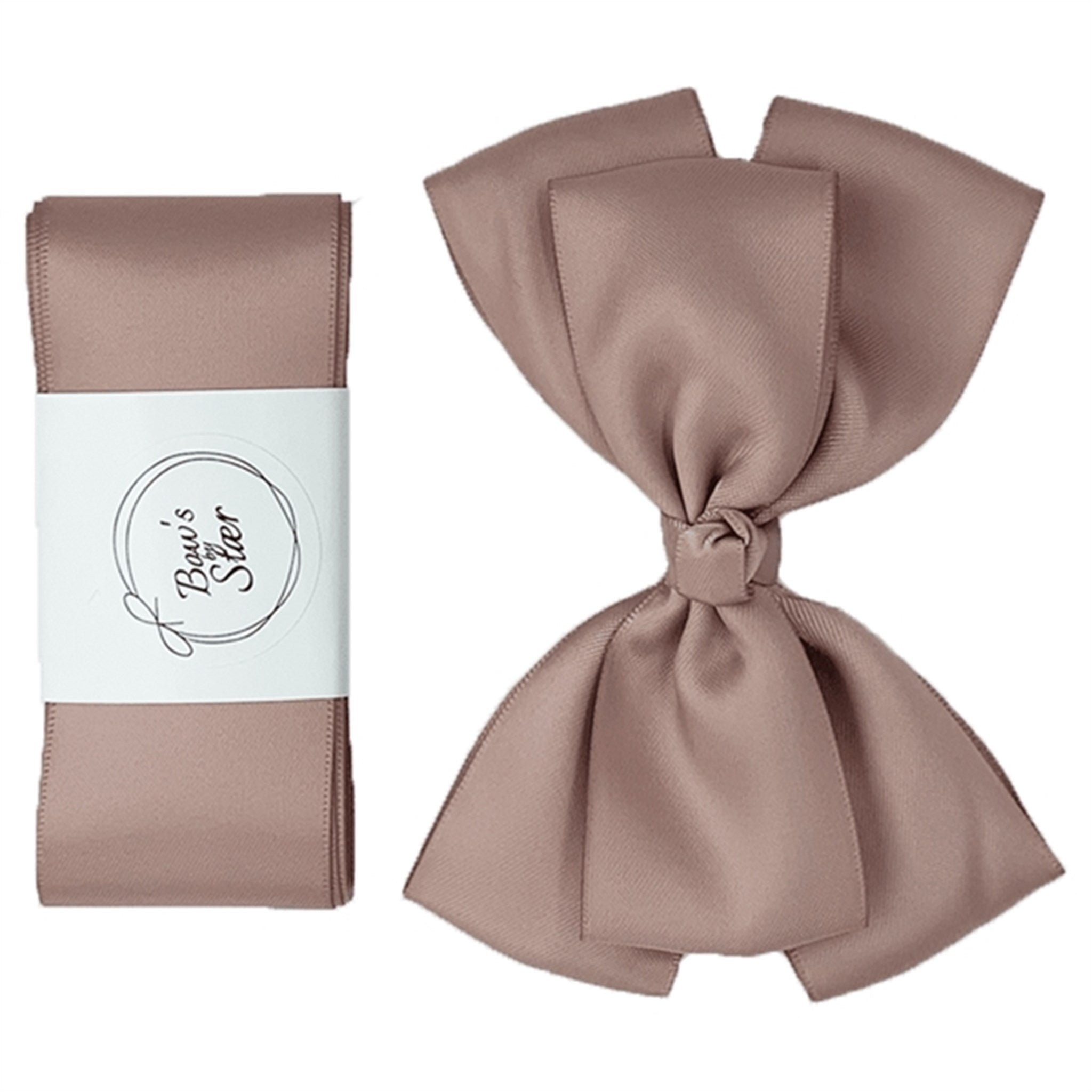 Bow's by Stær Christening Ribbon w. Bow Antique Rose