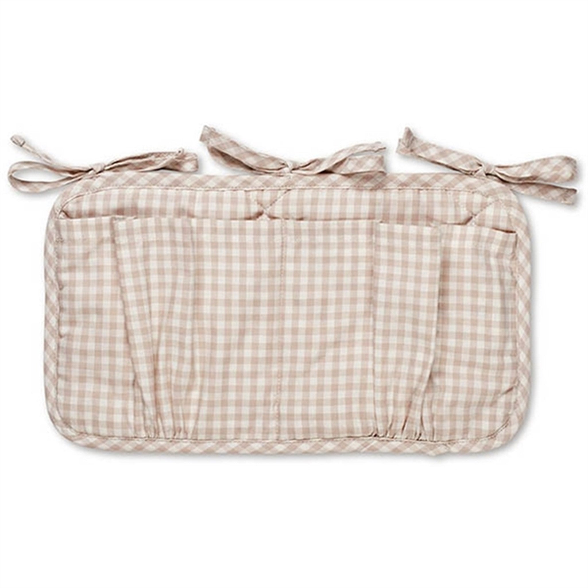 Lalaby Bed Pocket Beige Gingham 5