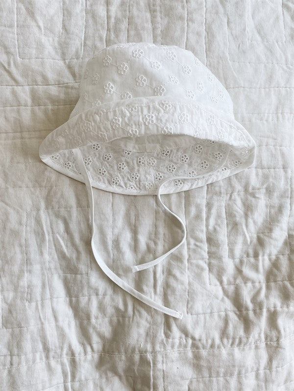 Lalaby Natural White Loui Baby Hat 2