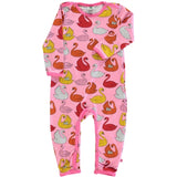 Småfolk Sea Pink Swan Onesie