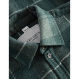 Les Deux Kids Olive Night/Dusty Moss Lennon Check Overshirt 2