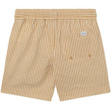 Les Deux Kids Mustard Yellow/Light Ivory Stan Stripe Seersucker Swim Shorts 4