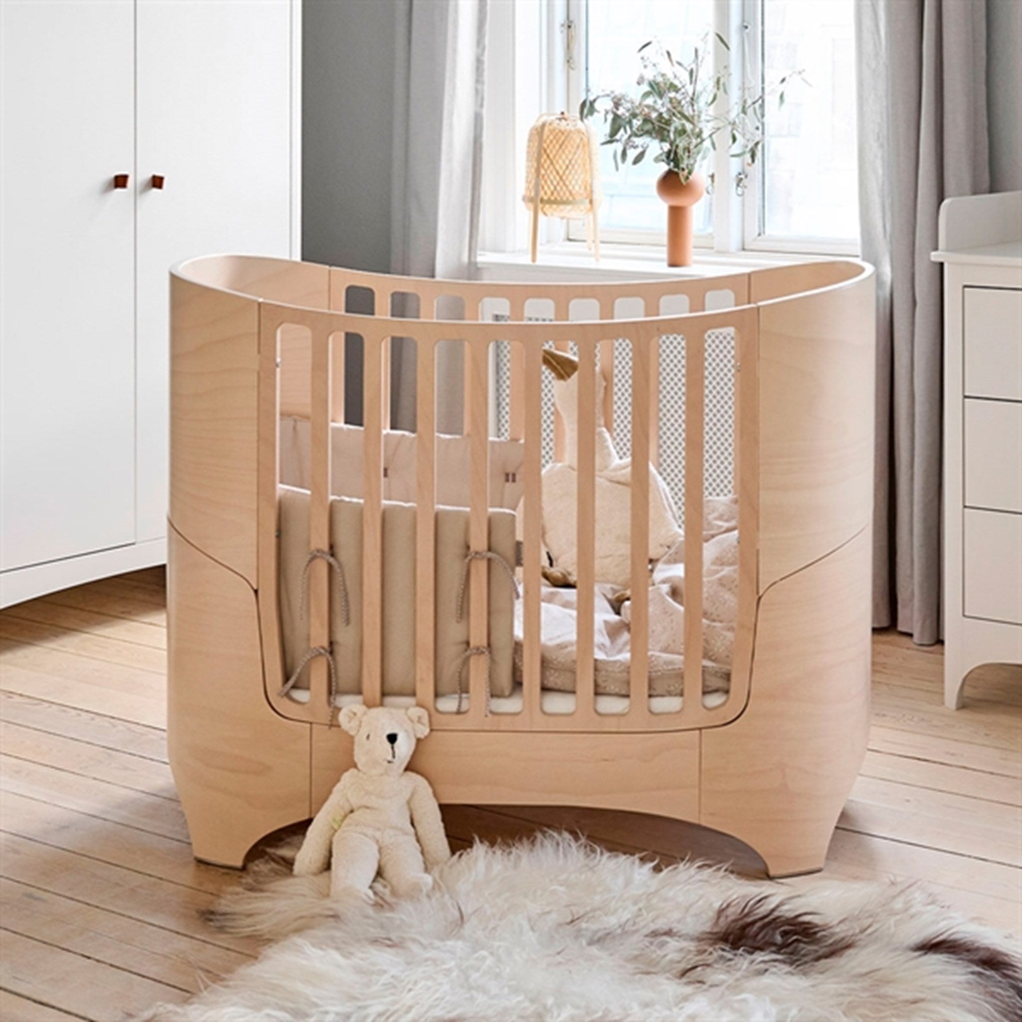 Leander Baby Cot without Matress Whitewash 8