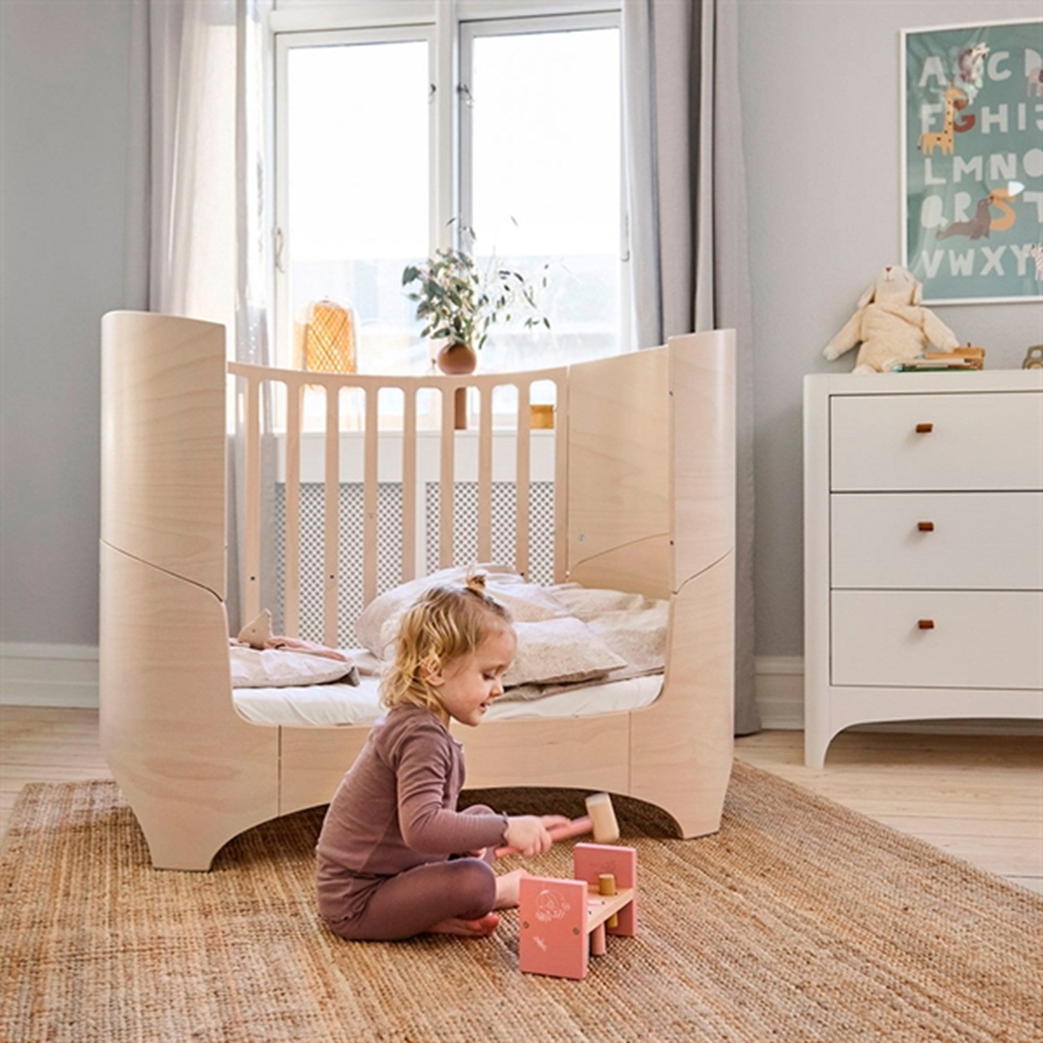 Leander Baby Cot without Matress Whitewash 6