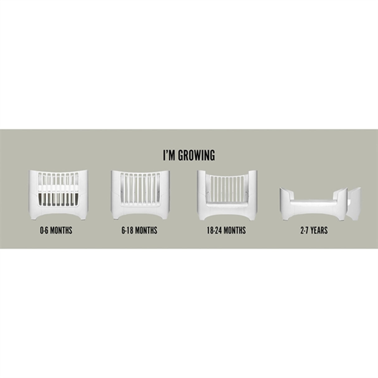 Leander Baby Cot without Matress White