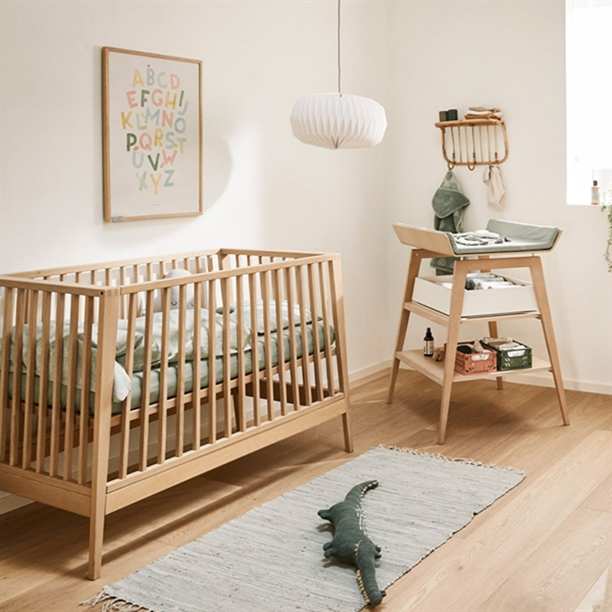 Leander Linea Baby Cot without Mattress Oak 5