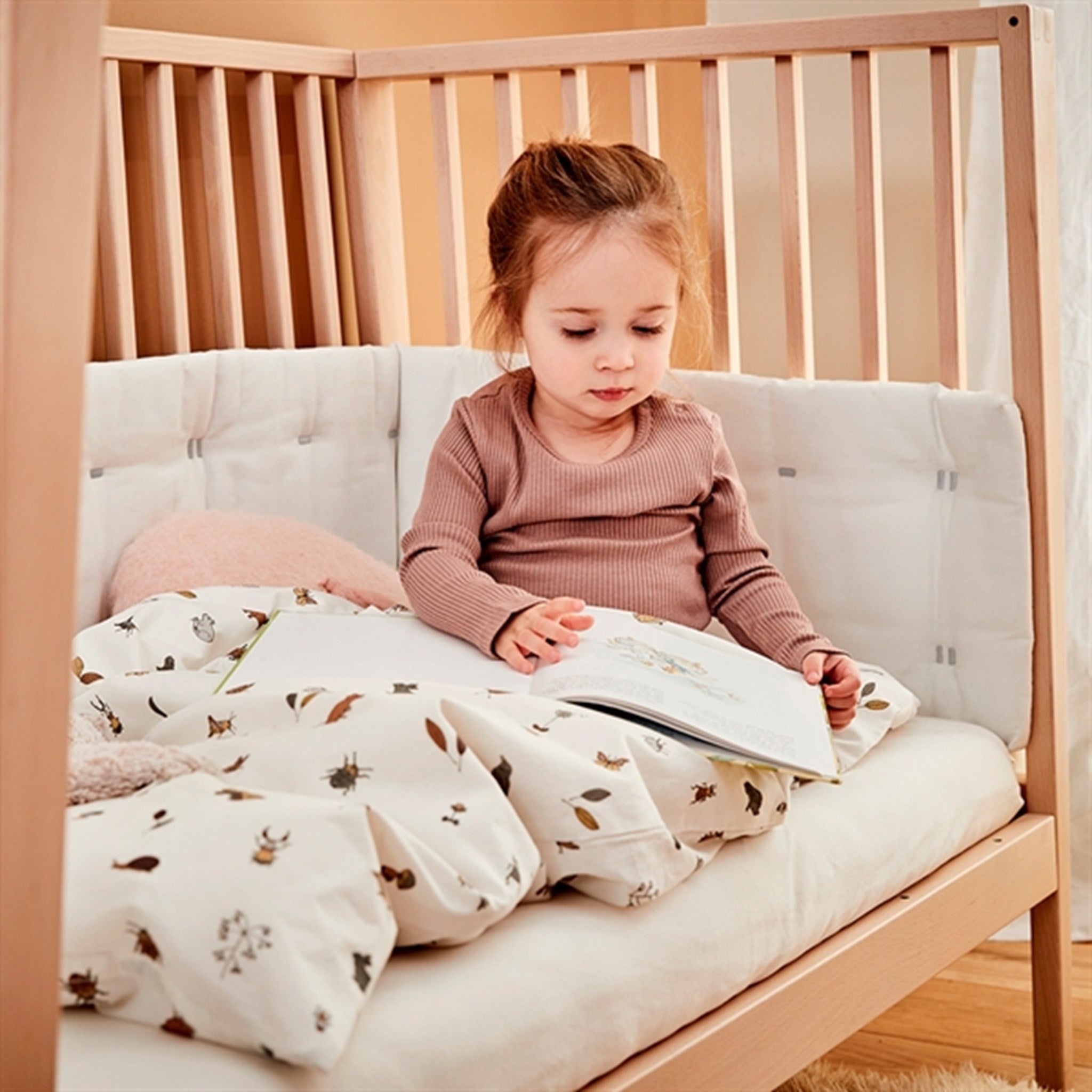 Linea Baby Cot without Mattress Oak - Leander → Luksusbaby.com