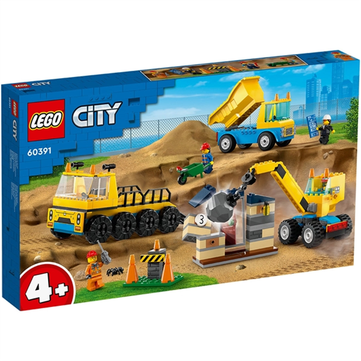 LEGO® City Construction Trucks and Wrecking Ball Crane