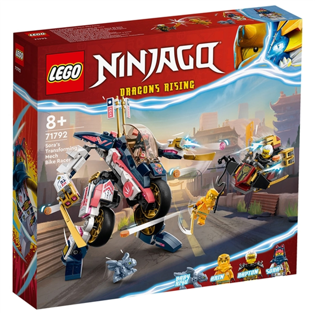 LEGO® NINJAGO® Sora's Transforming Mech Bike Racer