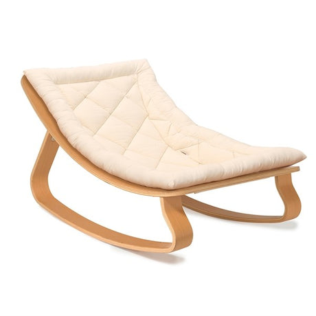 Charlie Crane Levo Baby Rocker Beech Organic White