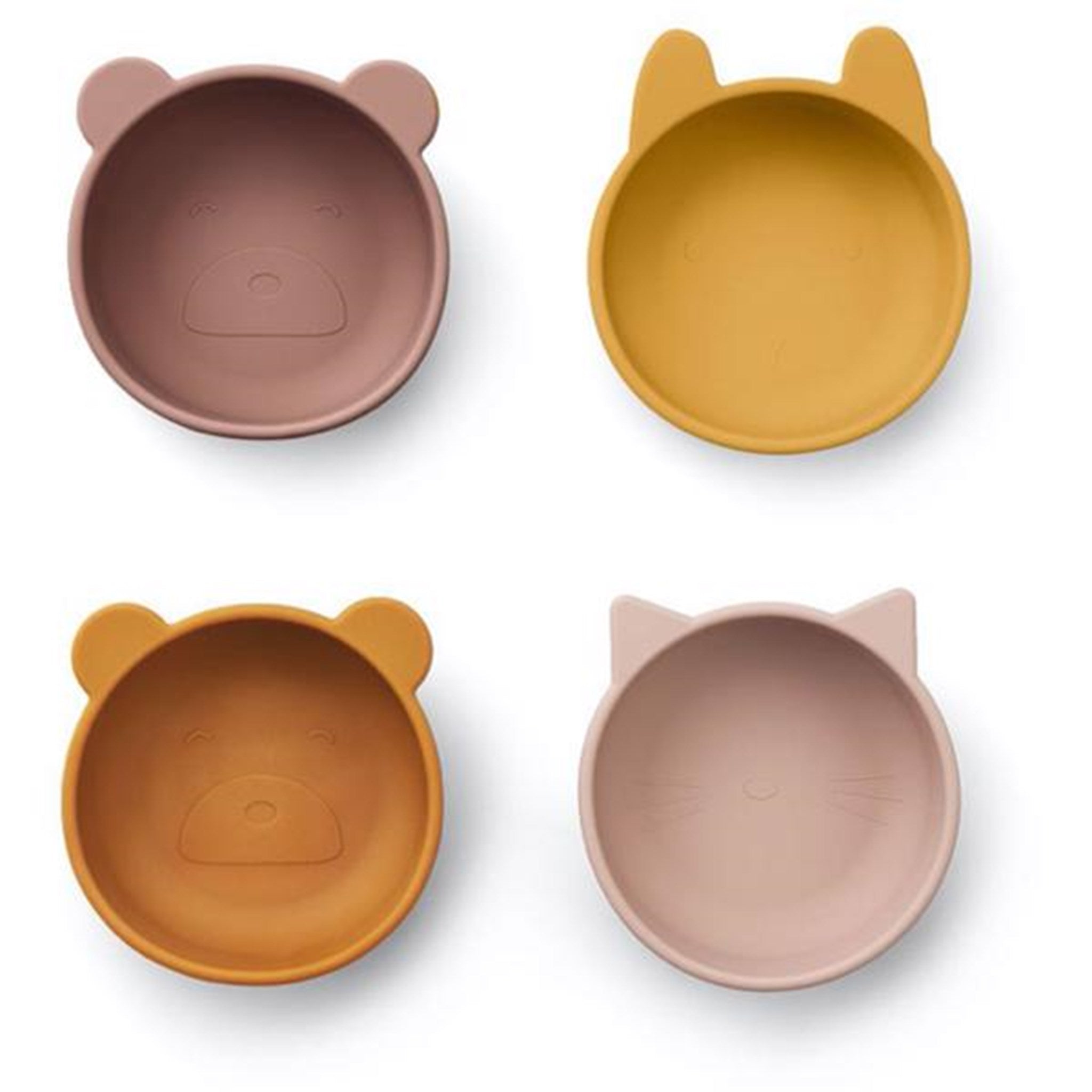 Liewood Iggy Silicone Bowls 4-Pack Rose Mix