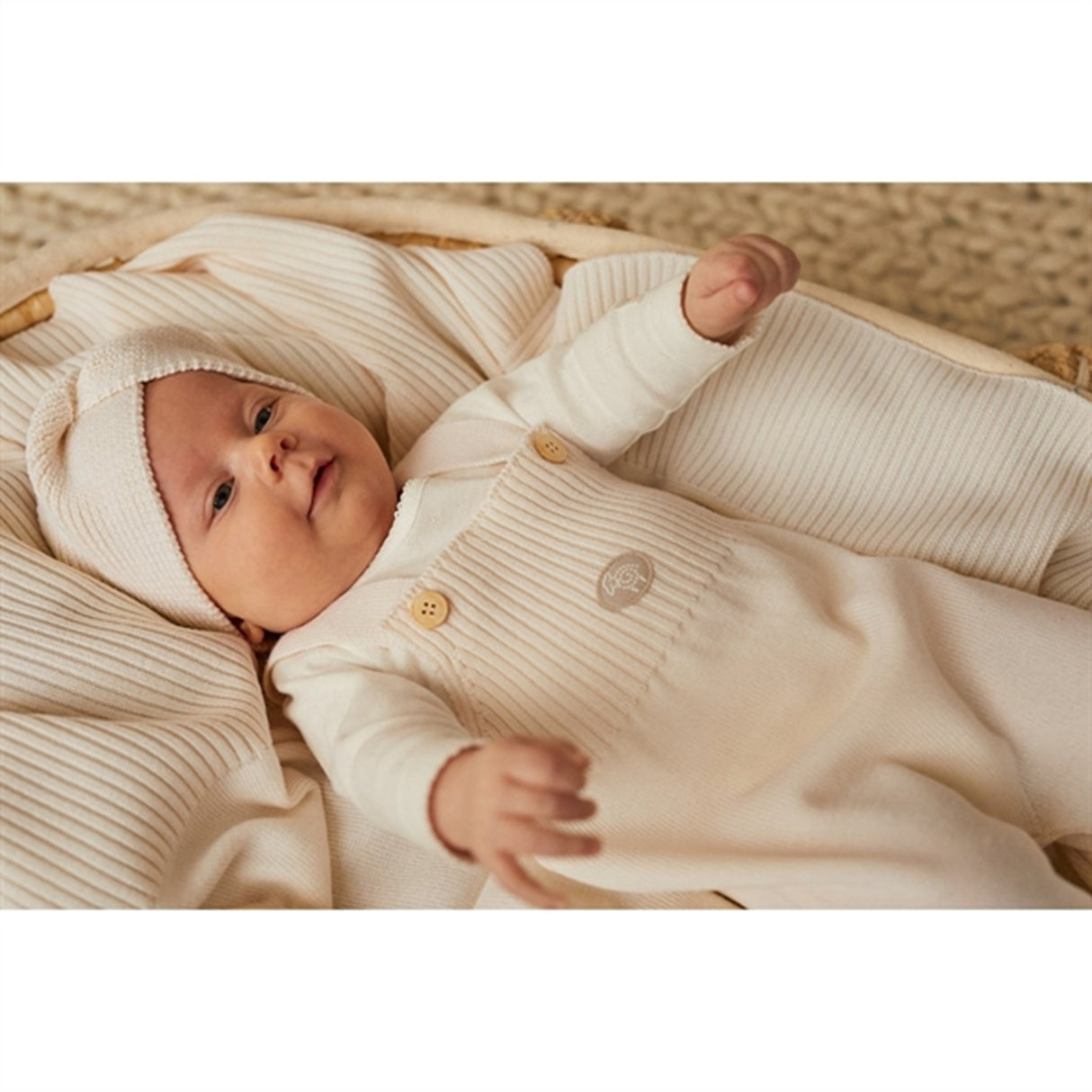 Lillelam Overall Baby Nature Cream White 2