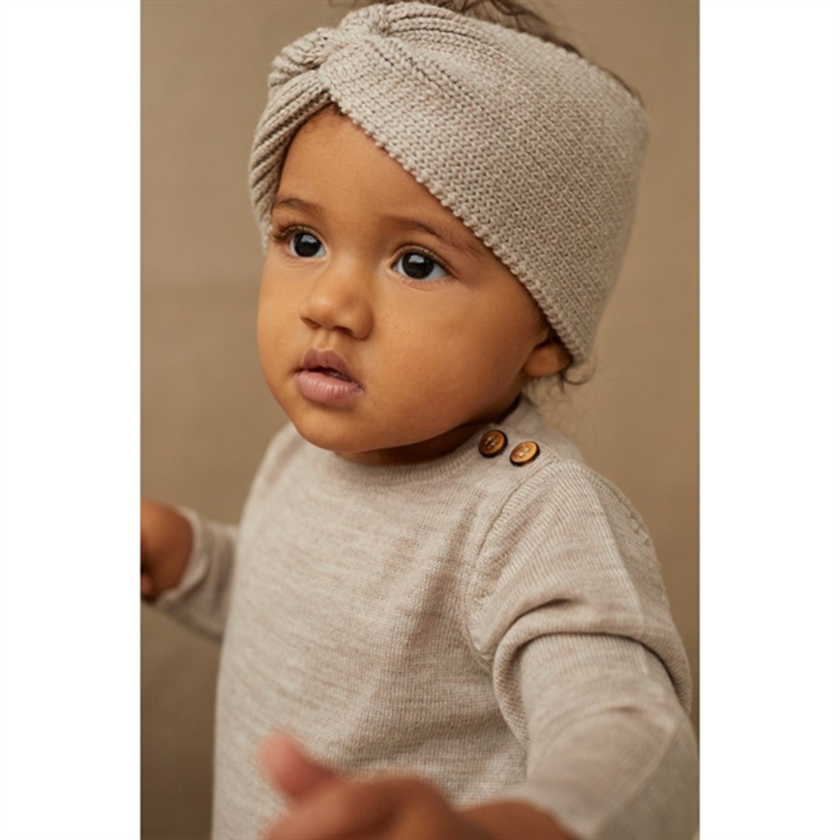 Lillelam Headband Baby Nature Lys Beige 3