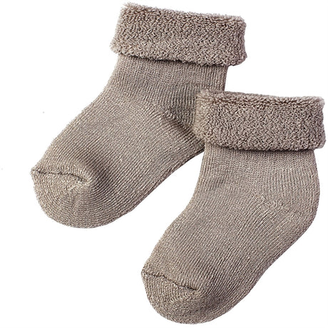 Lillelam Wool Socks Beige