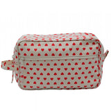 BONTON Red Canvas Toiletry Bag