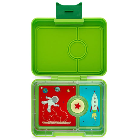 Yumbox Mini Snack 3 Rum Madkasse Lime Green Rocket