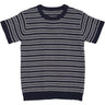 Copenhagen Colors Navy/Cream Comb. Knit T-shirt