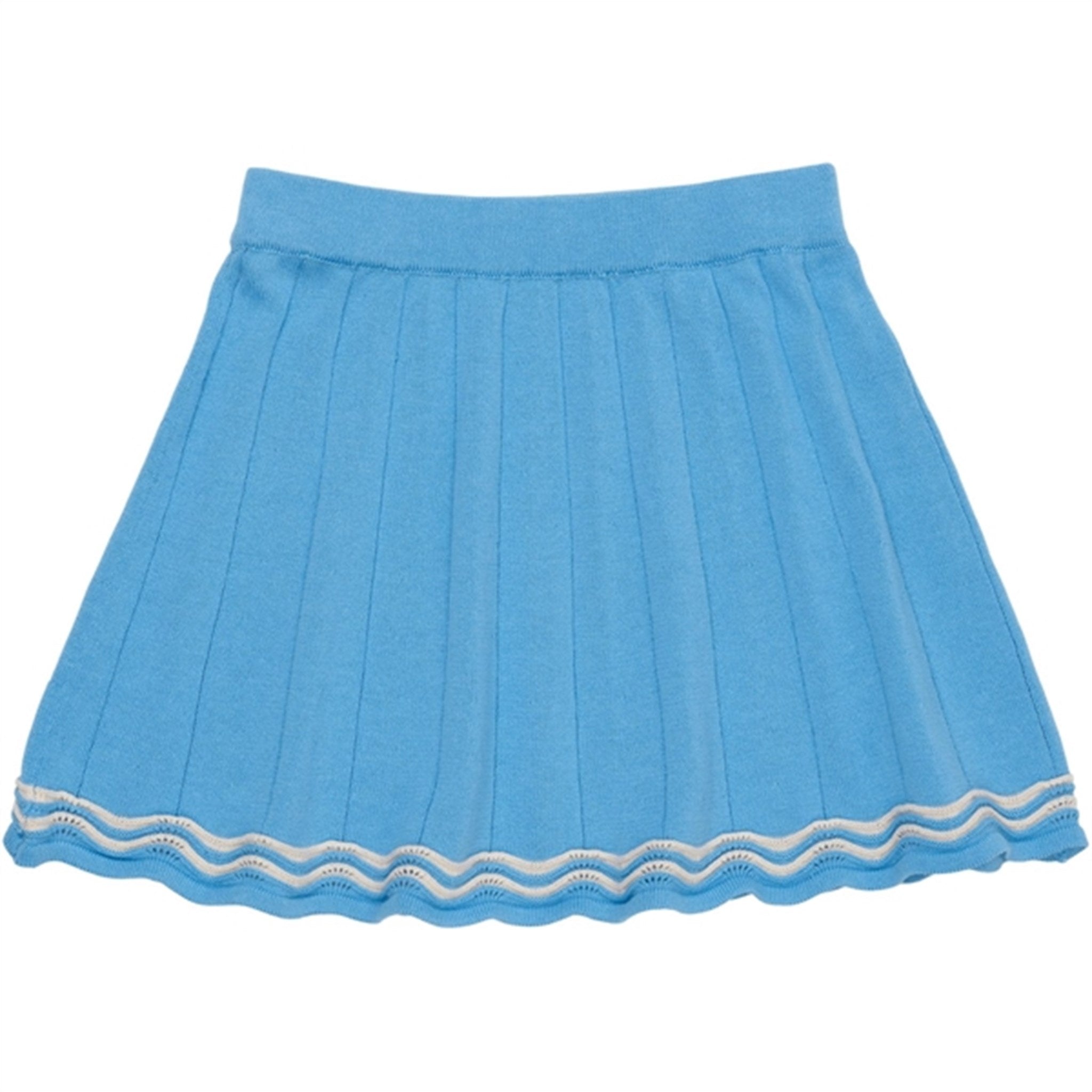 Copenhagen Colors Sky Blue/Cream Comb. Knit Tennis Skirt