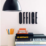 Design Letters ABC Wooden Letters Black