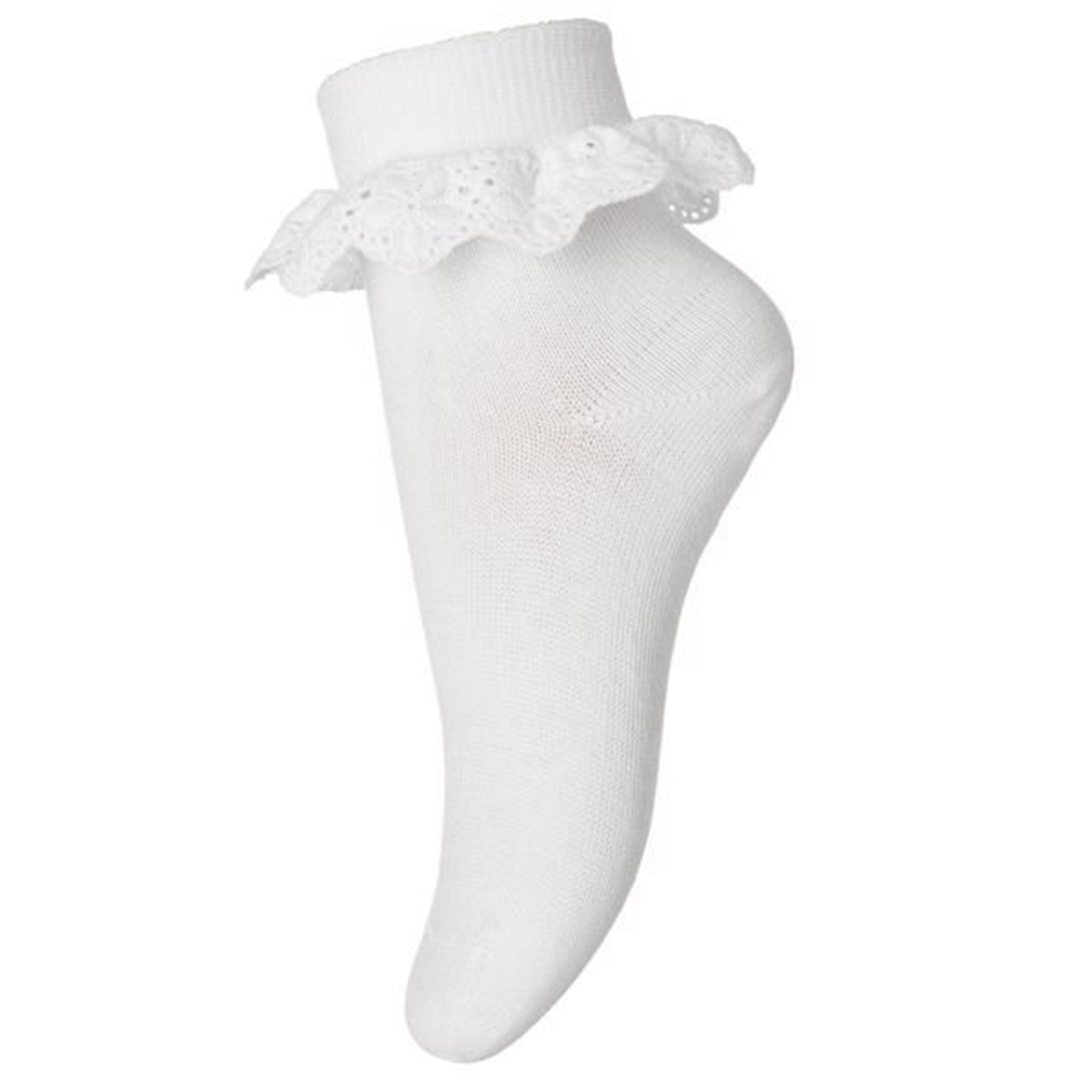 MP Cotton Lace Socks White