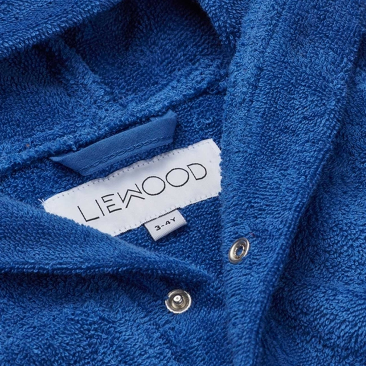 Liewood Lily Bathrobe Dino/Surf Blue 2