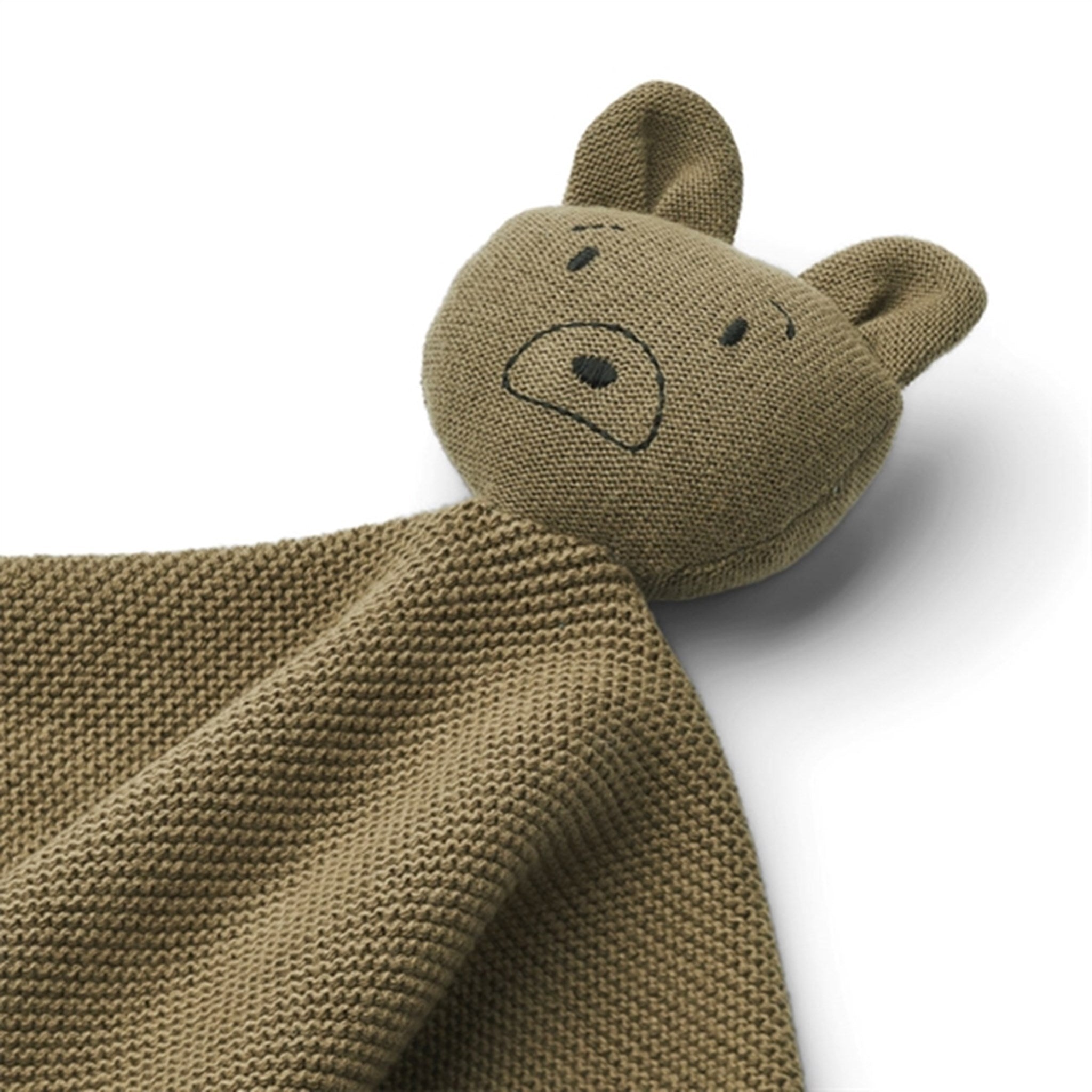Liewood Milo Knit Cuddle Cloth Mr Bear Khaki 2