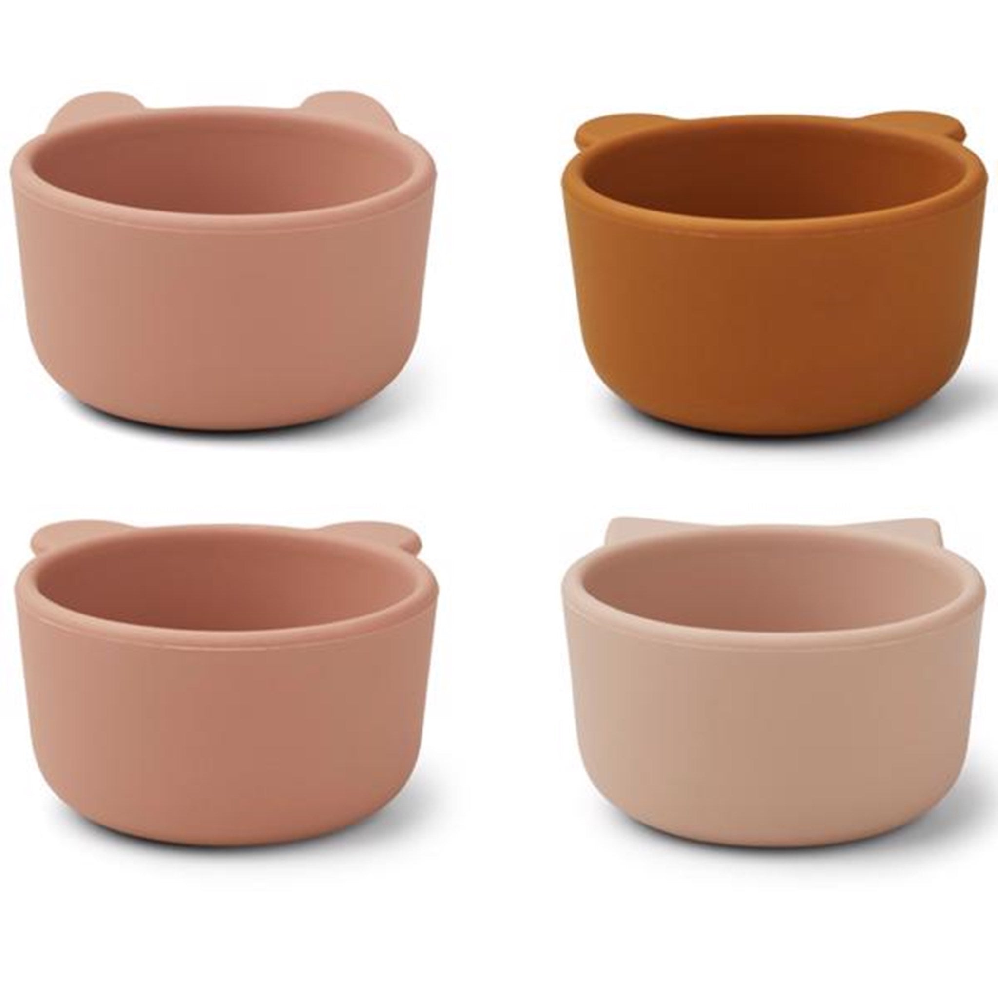Liewood Malene Silicone Bowls 4-Pack Rose Multi Mix