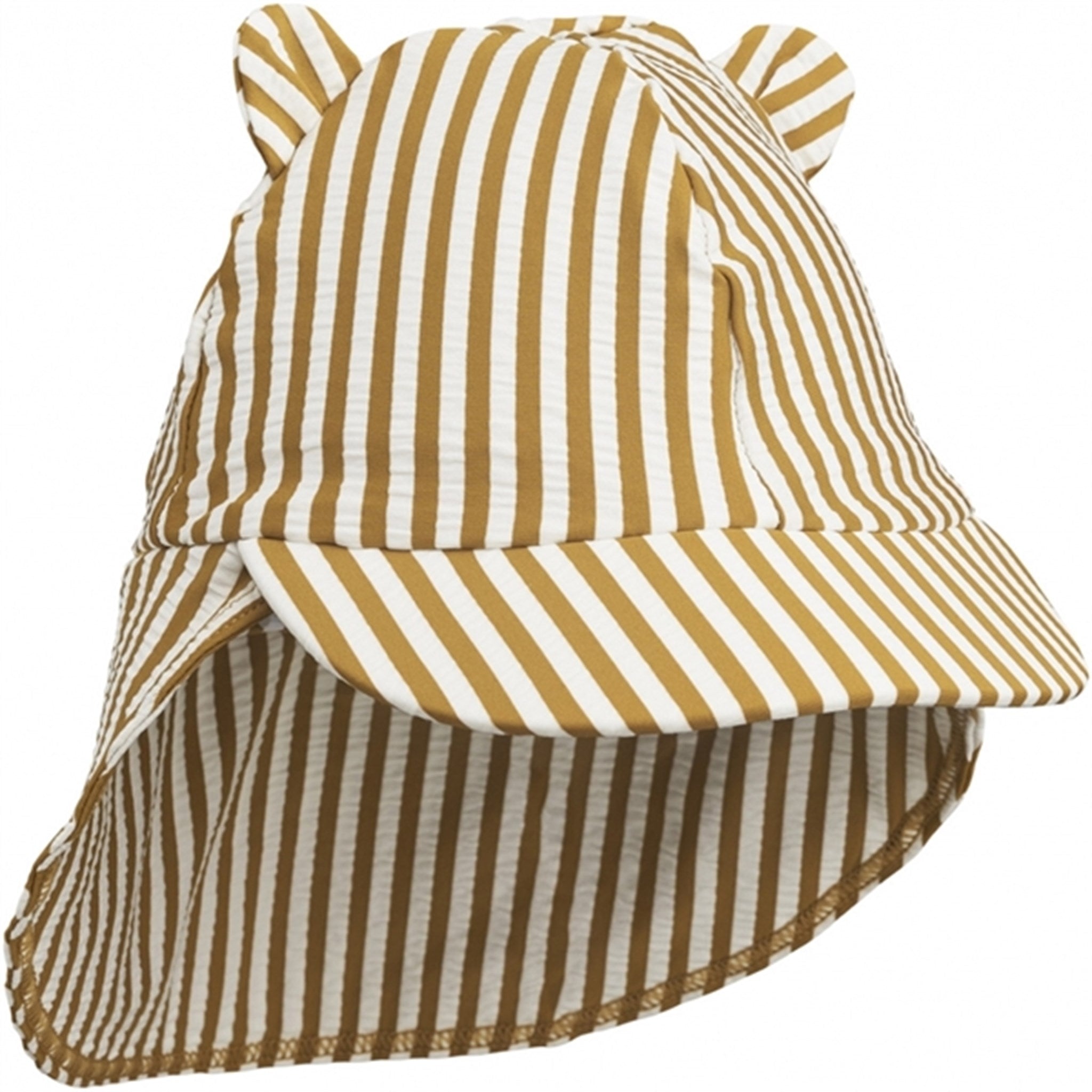 Liewood Senia Sun Hat Stripe Golden Caramel White