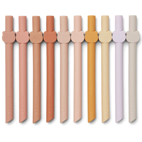 Liewood Badu Straws 10-Pack Rose Multi Mix