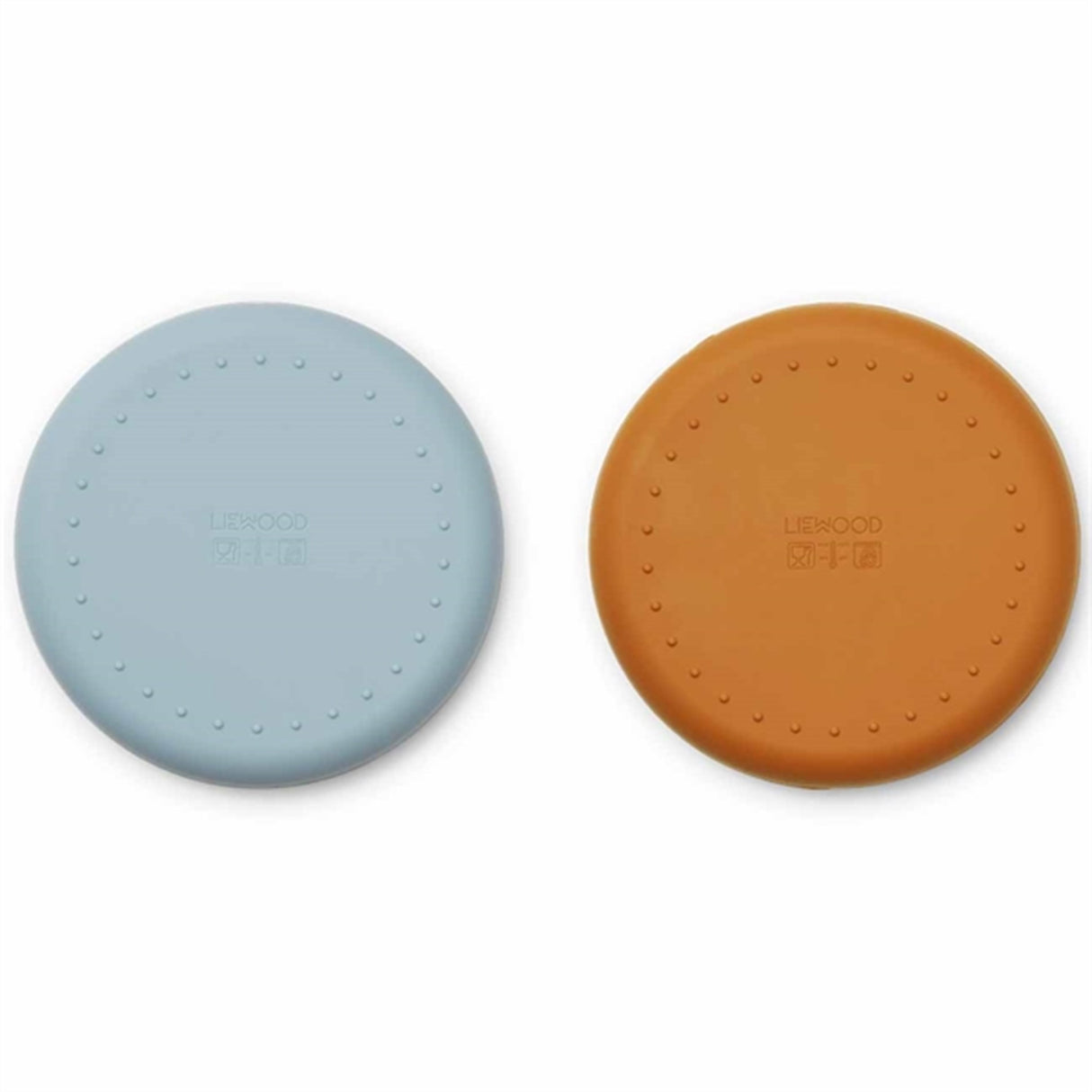 Liewood Gordon Silicone Plate 2-pack Mr Bear Sea Blue/Mustard Mix 3