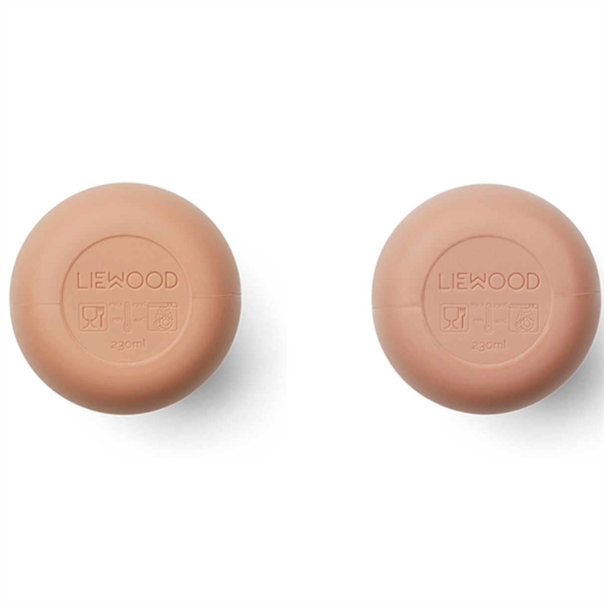 Liewood Ellis Sippy Silicone Sippy Cup ​​​​​​​2-Pack Tuscany Rose/Pale Tuscany